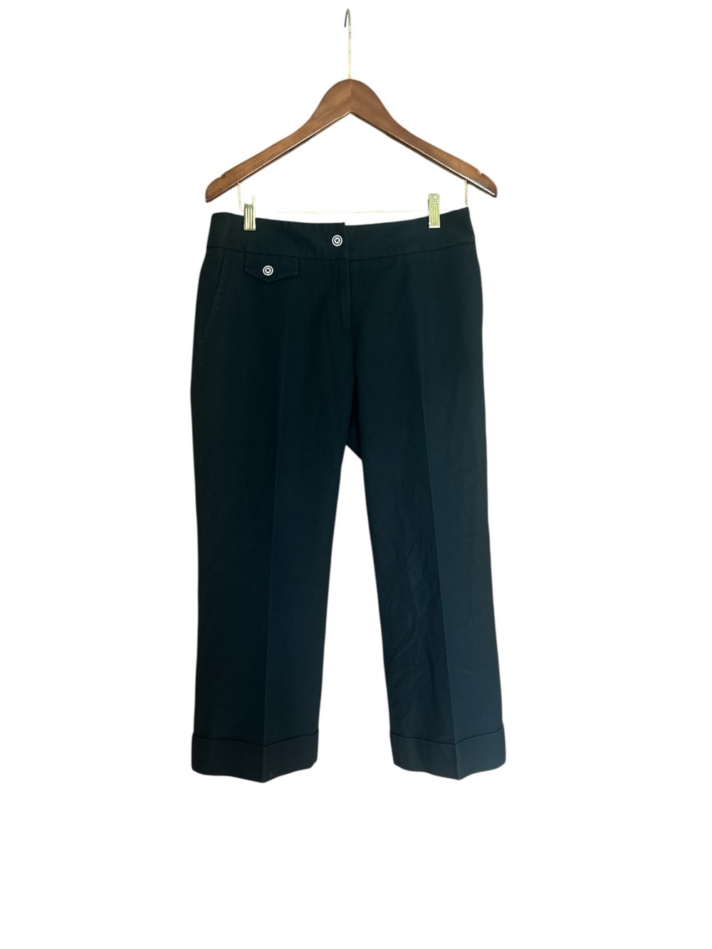 Etcetera women’s Black cropped cuffed pants